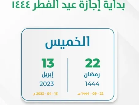 وزارة التعليم السعودية تعلن موعد العودة للمدارس بعد اجازة عيد الفطر 1444 بعد بدء الإجازة اليوم 